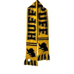 Harry Potter Warner Brothers Hufflepuff Reversible Scarf Unisex Black Go…